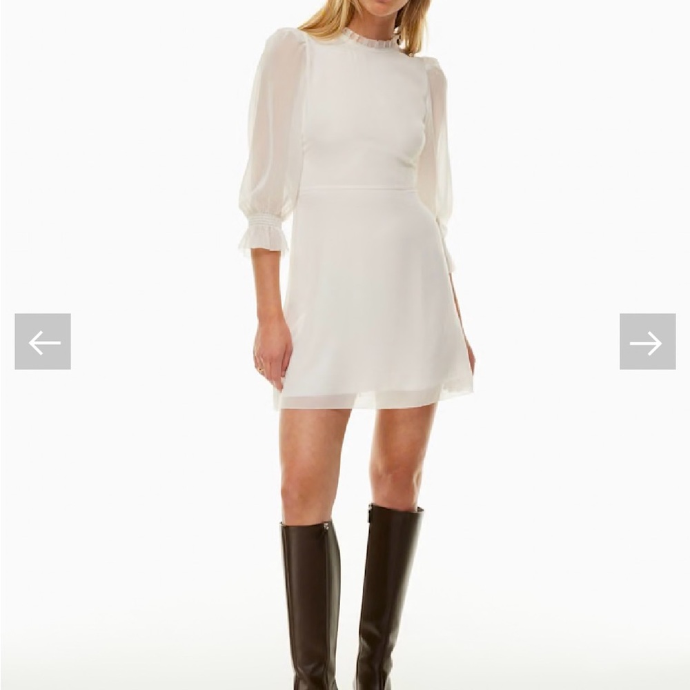 WILFRED Swept Dress (Floral Navy)